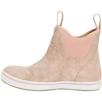 Xtratuf Women's Leather 6" Waterproof Ankle Deck Work Boot -Pink- XWAL400